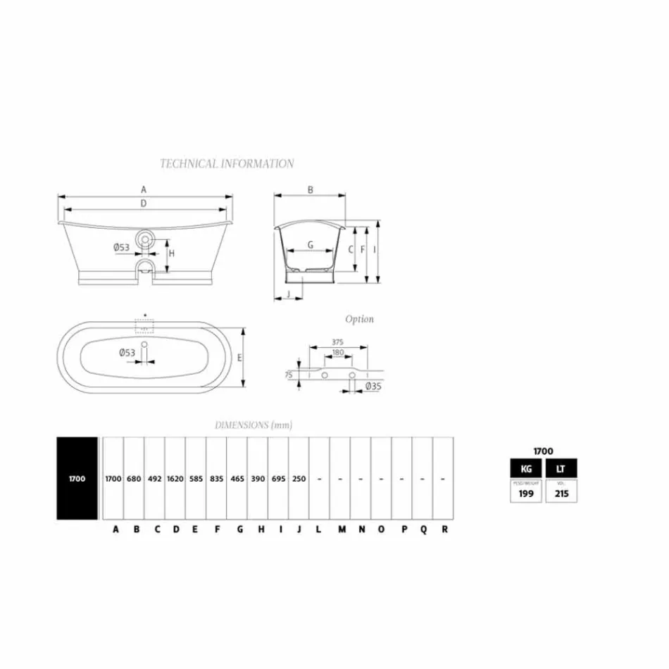 Wanna wolnostojąca kolorowe żelaza nowoczesny design Betty Viadurini