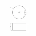 Okrągła, wolnostojąca wanna wykonana we Włoszech Cremona Viadurini