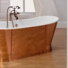 Wanna galwanicznie rzucania kąpieli żelaznej zewnętrznie Henry miedzi Viadurini