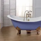 Wanna ramą i malowane cast iron Lane nogi Viadurini