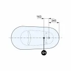Wolnostojąca wanna, wiktoriański wzór w litej powierzchni - deszcz Viadurini
