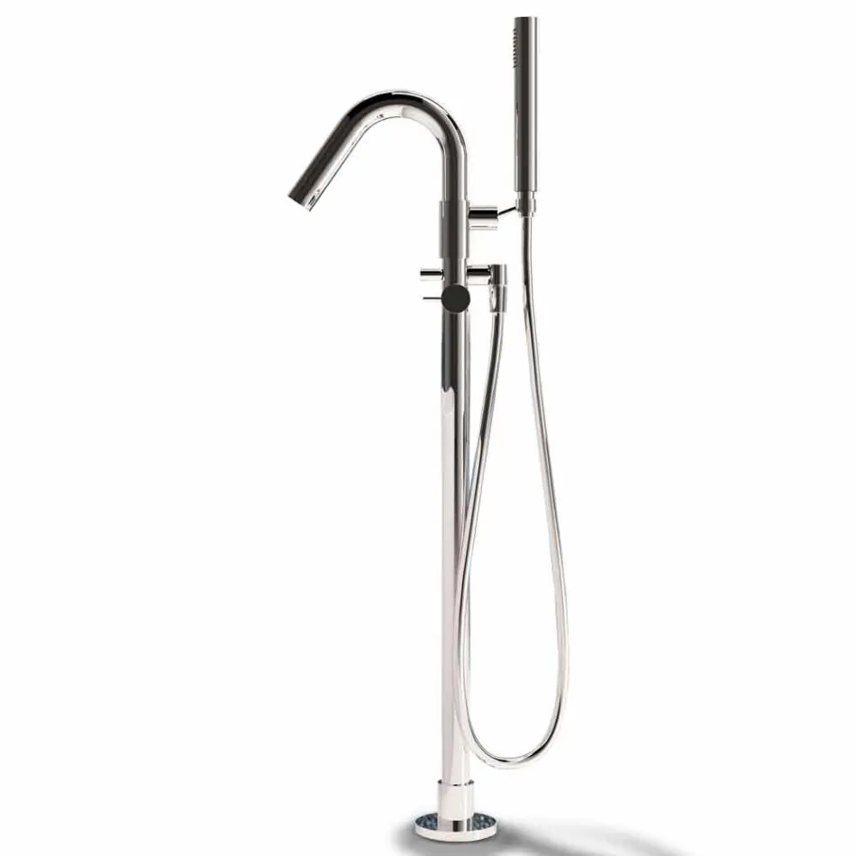 Wolnostojąca wanna, Made in Italy, w Solid Surface - Flow Viadurini