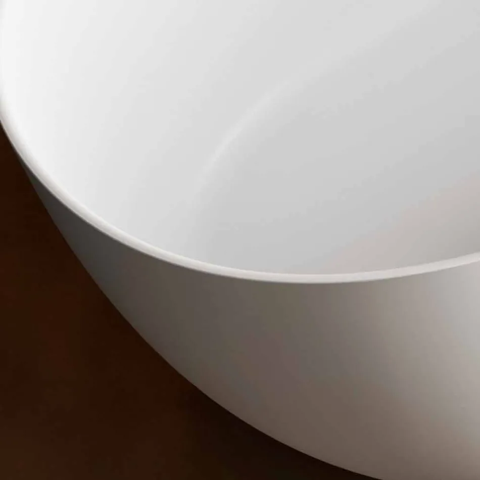 Wolnostojąca wanna, Made in Italy, w Solid Surface - Flow Viadurini