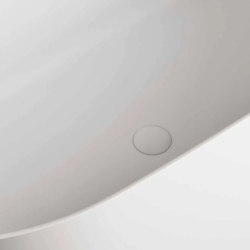 Wolnostojąca wanna, Made in Italy, w Solid Surface - Flow Viadurini