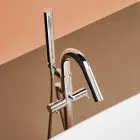 Wolnostojąca wanna, Made in Italy, w Solid Surface - Flow Viadurini