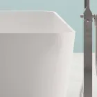 Wolnostojący nowoczesny design Łazienka błyszczący biały lub matowy - twarz Viadurini