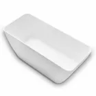 Wolnostojący nowoczesny design Łazienka błyszczący biały lub matowy - twarz Viadurini