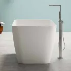 Wolnostojący nowoczesny design Łazienka błyszczący biały lub matowy - twarz Viadurini