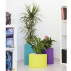 Modułowe wazony z kolorowego polietylenu Made in Italy 3 sztuki - Flowes Viadurini