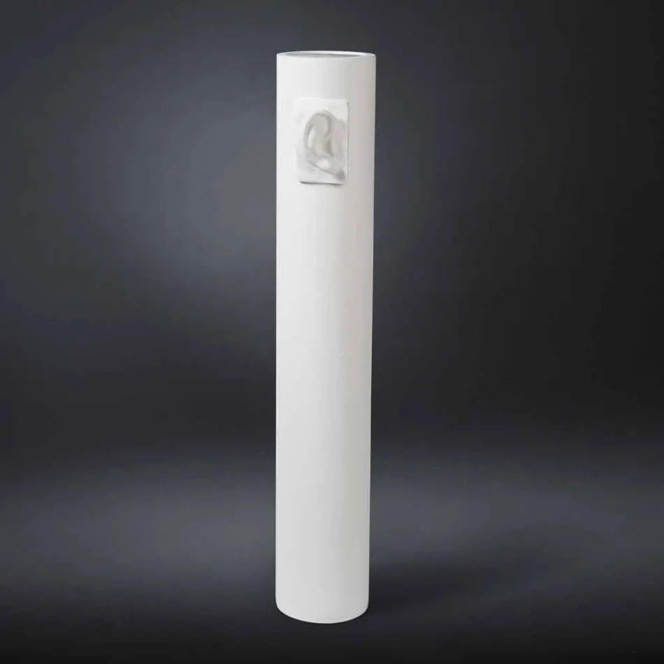 Wysoki wazon rzemieślniczy z kolorowej ceramiki Made in Italy - Monte Viadurini