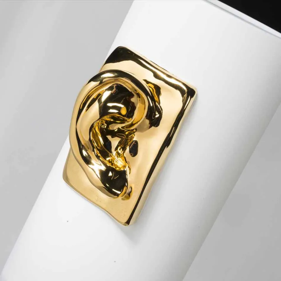 Wysoki wazon rzemieślniczy z kolorowej ceramiki Made in Italy - Monte Viadurini