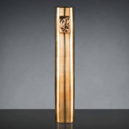 Wysoki wazon rzemieślniczy z kolorowej ceramiki Made in Italy - Monte Viadurini