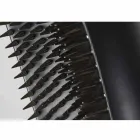 Wysoki wazon wewnętrzny z matowej czarnej ceramiki i stali Made in Italy - Jesolo Viadurini