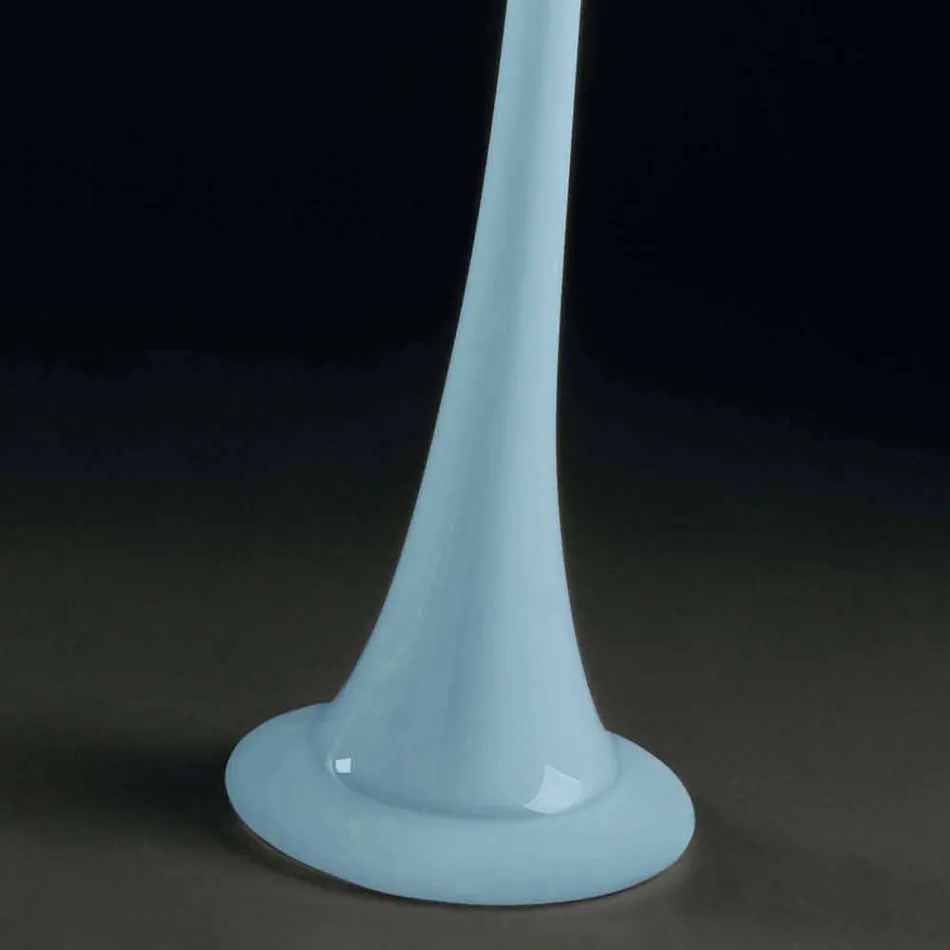 Wysoki wazon wewnętrzny z kolorowego szkła Nowoczesny design Made in Italy - Elviro Viadurini