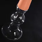 Wysoki dekoracyjny wazon ze szkła witrażowego Made in Italy - Singapur Viadurini