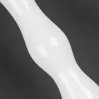 Wysoki wazon dekoracyjny z przezroczystego i białego szkła Made in Italy - Gondo Viadurini