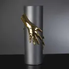 Wysoki wewnętrzny wazon ceramiczny wykonany ręcznie we Włoszech - Monte Viadurini