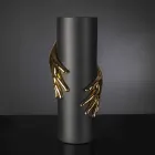 Wysoki wewnętrzny wazon ceramiczny wykonany ręcznie we Włoszech - Monte Viadurini