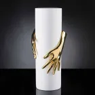 Wysoki wewnętrzny wazon ceramiczny wykonany ręcznie we Włoszech - Monte Viadurini