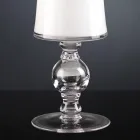 Wazon rzemieślniczy z białego dmuchanego szkła lub 24-karatowego złota Made in Italy - Canberra Viadurini