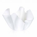 Biały wazon do drapowania w pomieszczeniach / na zewnątrz Pina, wyprodukowany we Włoszech