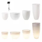 Wazon z oświetleniem LED lub słonecznym Nowoczesny design w różnych rozmiarach - Svasostar Viadurini