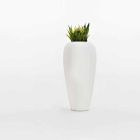 2-częściowy biały, beżowy lub antracytowy wazon z polietylenu - Skin by Myyour Viadurini