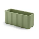 Wazon ogrodowy z kolorowego polietylenu Made in Italy - brudny Viadurini