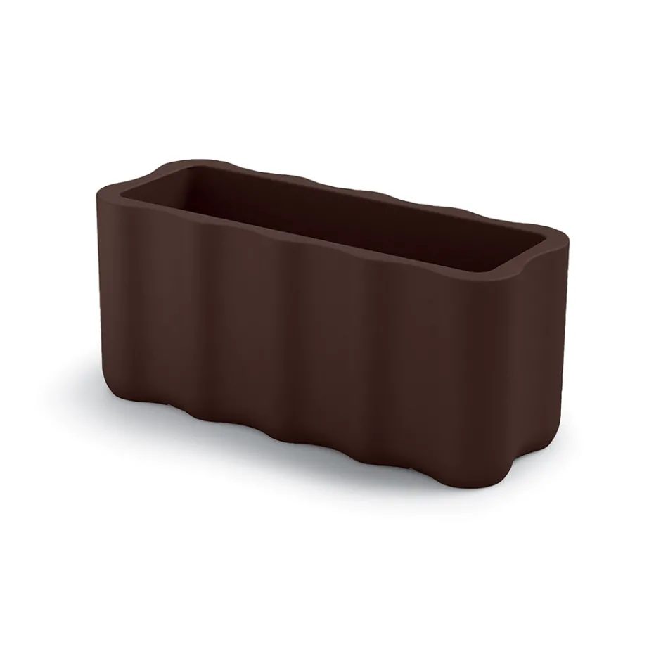 Wazon ogrodowy z kolorowego polietylenu Made in Italy - Messy Viadurini