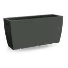 Prostokątny wazon ogrodowy z polietylenu Made in Italy - Albarone Viadurini