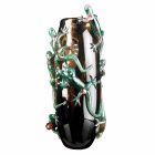 Ręcznie robiony wazon wewnętrzny z kolorowego szkła z gekonami Made in Italy - Geco Viadurini