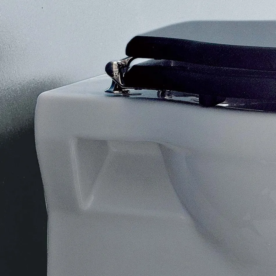 Wazon podłogowy Klasyczny design z powrotem do ściany w Made in Italy Ceramic - Marwa Viadurini