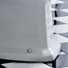 Wazon podłogowy Klasyczny design z powrotem do ściany w Made in Italy Ceramic - Marwa Viadurini