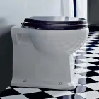 Wazon podłogowy Klasyczny design z powrotem do ściany w Made in Italy Ceramic - Marwa Viadurini