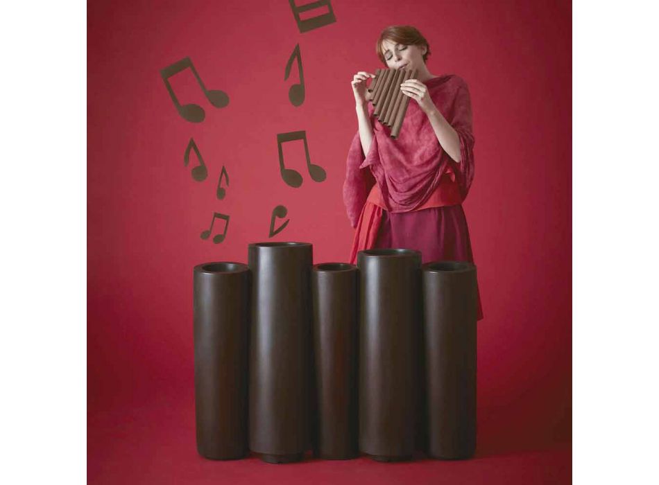 Dekoracyjny kolorowy wazon Slide Bamboo nowoczesny design wykonany we Włoszech Viadurini