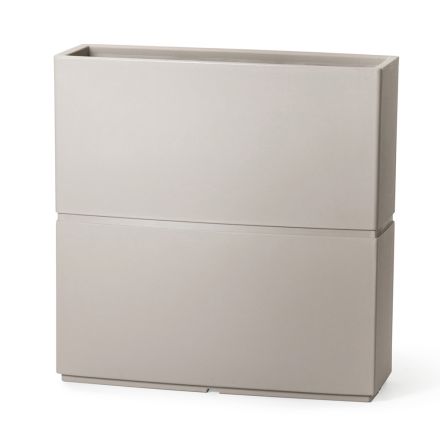 Wazon dekoracyjny do wnętrz z polietylenu 2 rozmiary Made in Italy - Lambo Viadurini