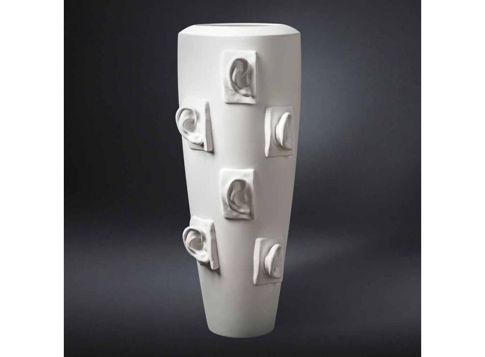 Dekoracyjny ceramiczny wazon z dekoracjami wykonanymi ręcznie we Włoszech - Capuano Viadurini