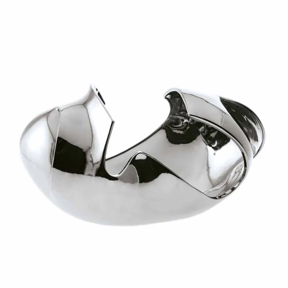 Dekoracyjny wazon z matowej lub szkliwionej ceramiki Made in Italy - Waves Viadurini