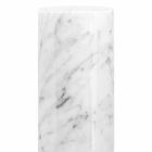 Biały marmurowy wazon dekoracyjny Carrara Wykonany we Włoszech Design - Nevea Viadurini