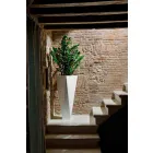 Kwadratowy dekoracyjny wazon z polietylenu Made in Italy - Bonina Viadurini