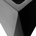 Kwadratowy dekoracyjny wazon z polietylenu Made in Italy - Bonina Viadurini