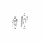 Kwadratowy dekoracyjny wazon z polietylenu Made in Italy - Bonina Viadurini