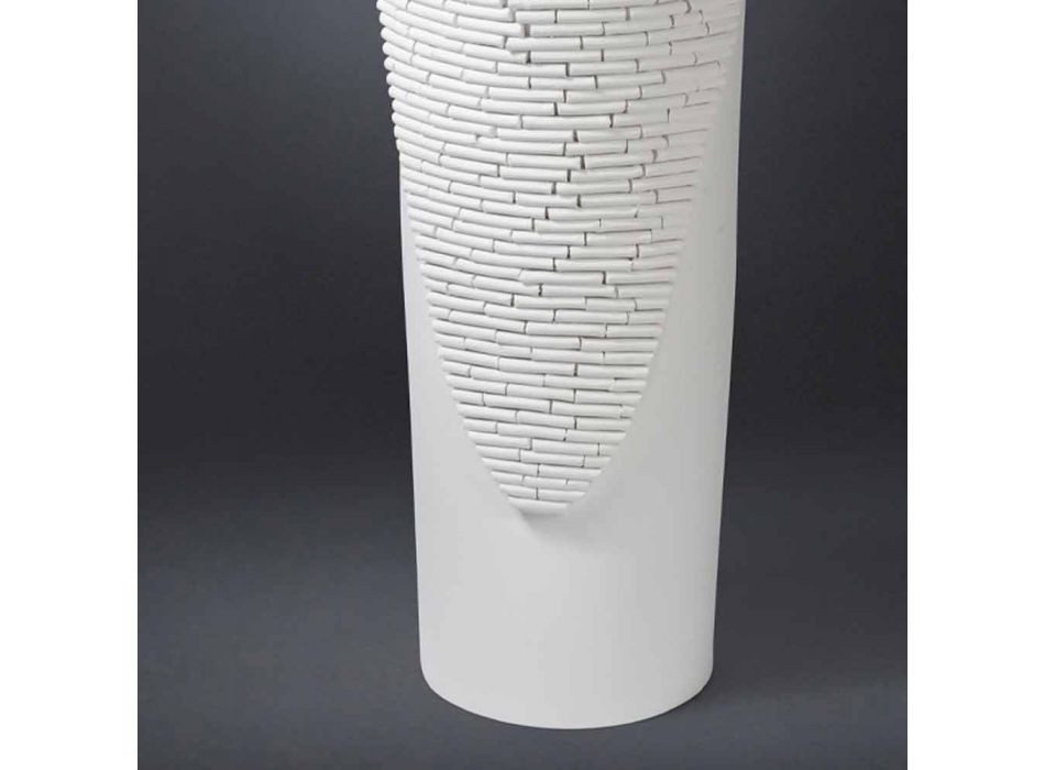 Wewnętrzny dekoracyjny wazon ceramiczny ręcznie robiony we Włoszech - Calisto Viadurini
