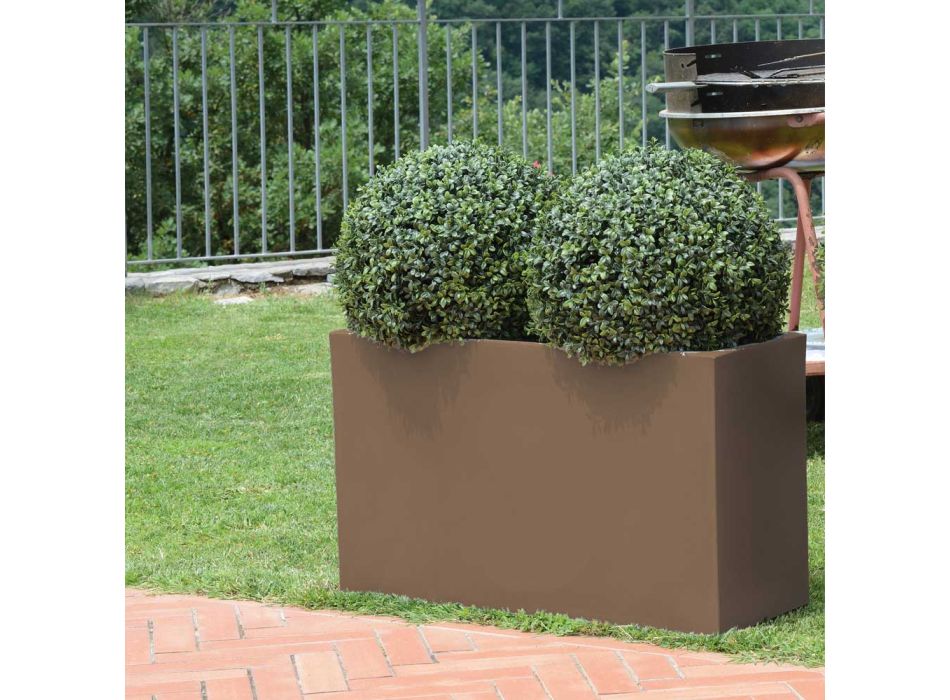 Doniczka ogrodowa z kolorowego polietylenu Wyprodukowano we Włoszech - Maddison Viadurini
