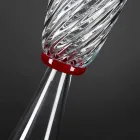 Elegancki wazon do wnętrz z dmuchanego szkła Murano Made in Italy - Inverso Viadurini