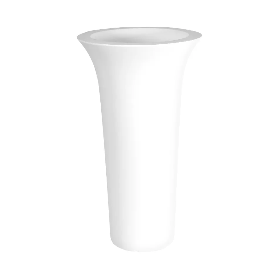 Okrągła doniczka ogrodowa z polietylenu Wyprodukowano we Włoszech - Tremont Viadurini