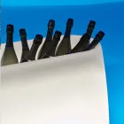 Wazon na donicę ze świecącego plastiku, projekt w 3 rozmiarach - Pandora od Myyour Viadurini