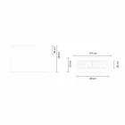 Wazon na donicę ze świecącego plastiku, projekt w 3 rozmiarach - Pandora od Myyour Viadurini