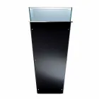 Wolnostojący wazon ze szkła i wymiennych paneli 3 wymiary - Ghenna Viadurini