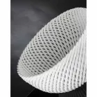 Ręcznie robiony ceramiczny wazon z tkanym wątkiem Made in Italy - Napoleon Viadurini